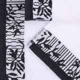 Wisteria Cotton Medium Weight Floral Jacquard Border 12 Piece Towel Set