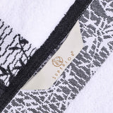 Wisteria Cotton Medium Weight Floral Jacquard Border 8 Piece Towel Set
