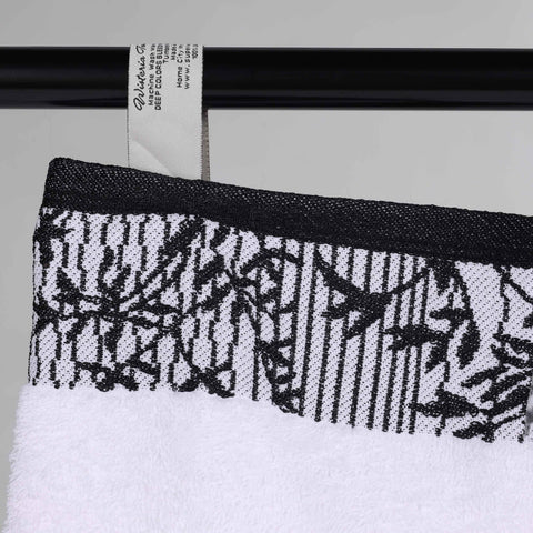 Cotton Floral Jacquard Towel Set 8-Piece - Wisteria