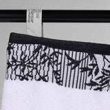 Wisteria Cotton Medium Weight Floral Jacquard Border 12 Piece Towel Set