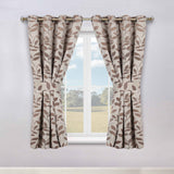 Leaves Room Darkening Washable Blackout Curtain Panels, Set of 2