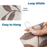 Leaves Room Darkening Washable Blackout Curtain Panels, Set of 2