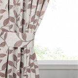 Leaves Room Darkening Washable Blackout Curtain Panels, Set of 2