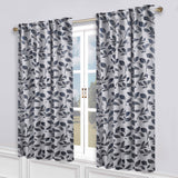 Leaves Room Darkening Back Tabs Blackout Curtain Panels, Set of 2