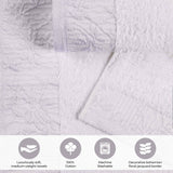 Wisteria Cotton Medium Weight Floral Jacquard Border 8 Piece Towel Set
