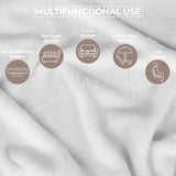 Superior Fleece Plush Medium Weight Fluffy Soft Decorative Throw