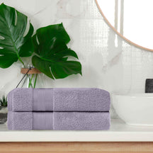 Aria Turkish Cotton Heavyweight Solid Absorbent 2-Piece Bath Towel Set