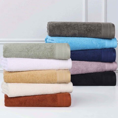 Cotton Waffle Border Hand Towel Set 6-Piece - Honeycomb