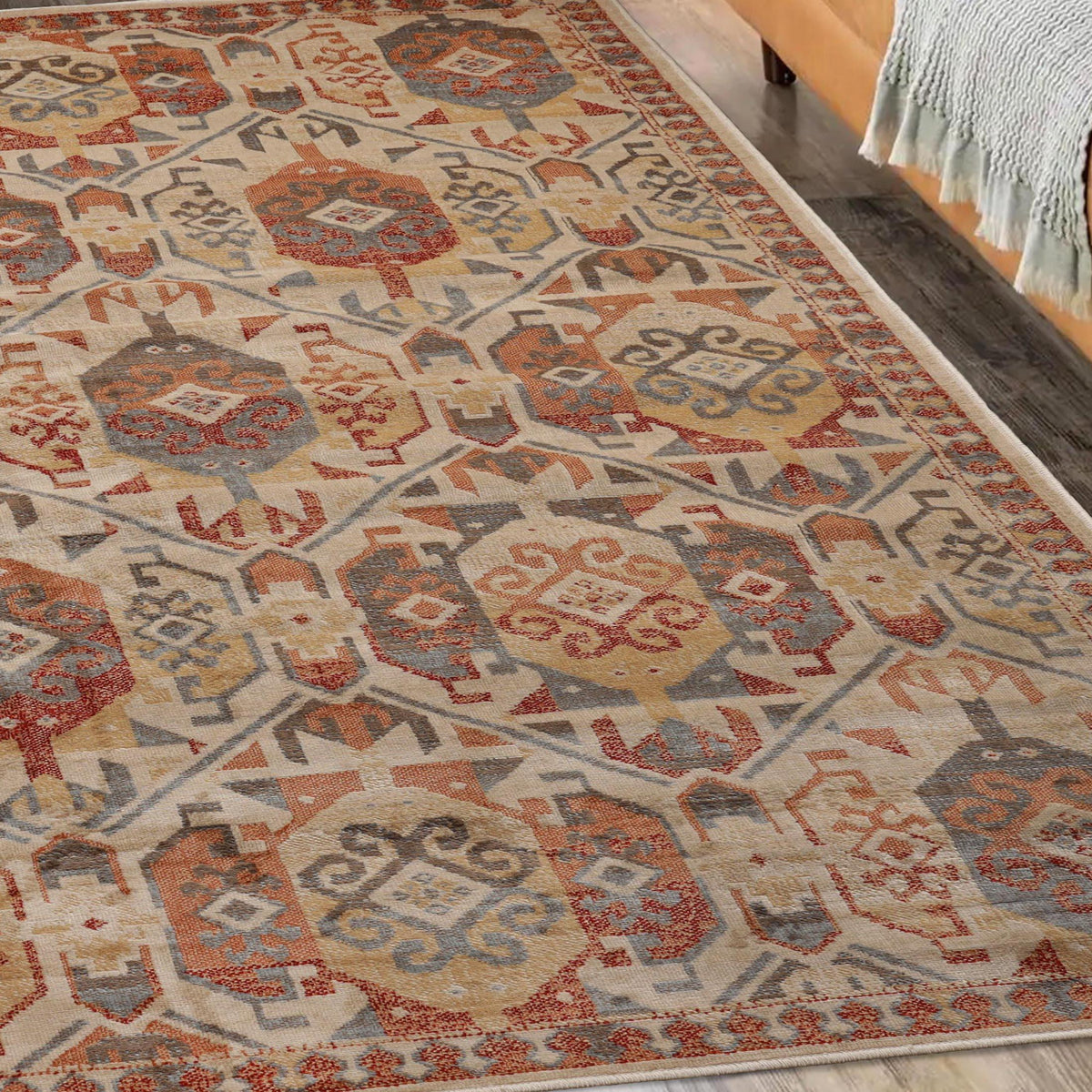 Zuleyka Aztec Southwestern Indoor Area Rugs or Runner Rug Or Door Mat
