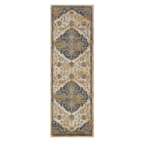 Abena Traditional Medallion Indoor Area Rugs or Runner Rug