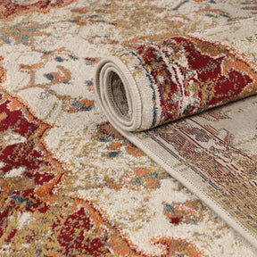 Abena Traditional Medallion Indoor Area Rugs or Runner Rug