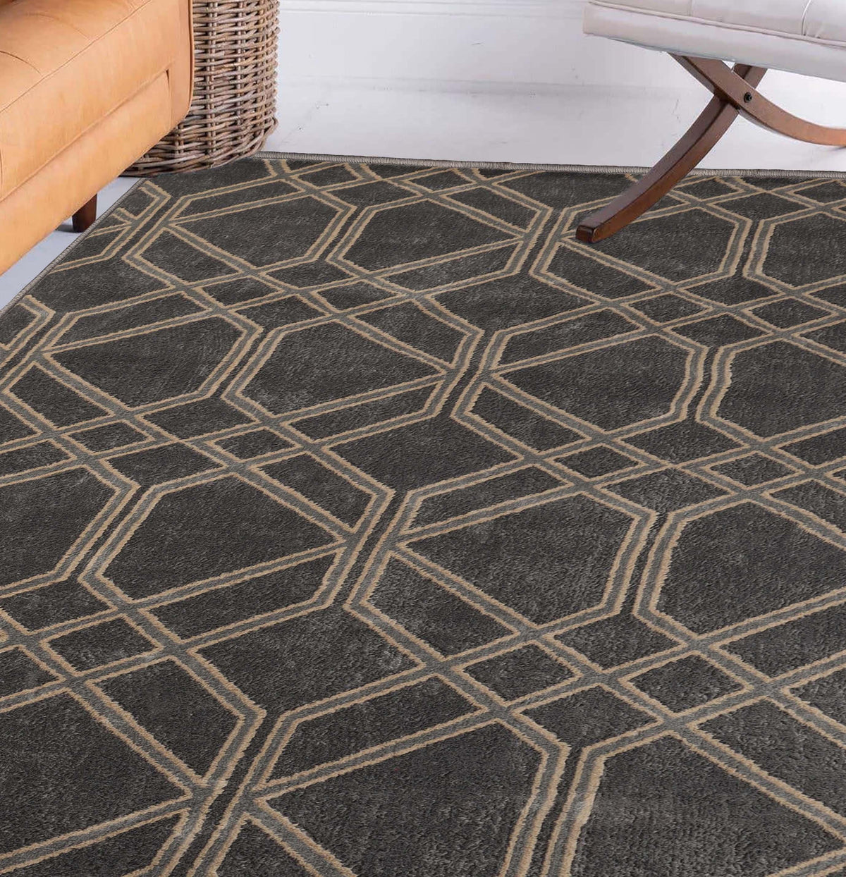 Abner Geometric Diamond Indoor Area Rug or Runner Rug Or Door Mat