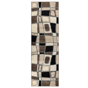 Abstract Cobblestone Indoor Large Area Rugs or Runner Rug