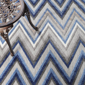 Acacia Geometric Zigzag Area Rug Modern Indoor Outdoor Rugs