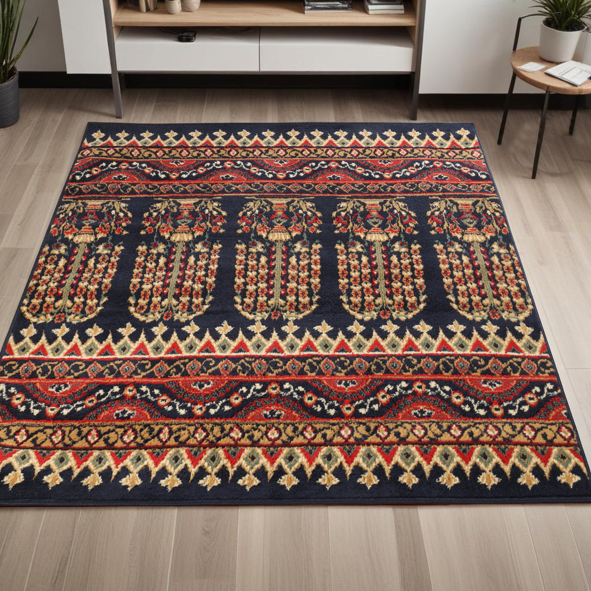 Adena Bohemian Floral Geometric Large Area Rugs or Runner Rug
