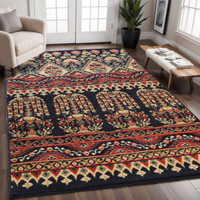 Adena Bohemian Floral Geometric Large Area Rugs or Runner Rug