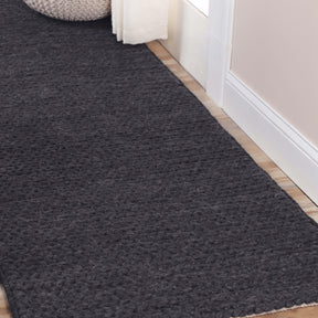Aero Hand-Braided Solid Indoor Area Rugs or Runner Rug