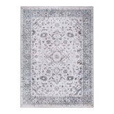 Agra Floral Scroll Washable Indoor Area Rugs or Runner Rug