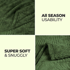 Alaska Diamond Fleece Plush Ultra-Soft Fluffy Blanket