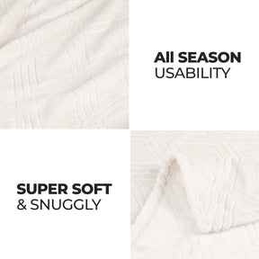 Alaska Diamond Fleece Plush Ultra-Soft Fluffy Blanket