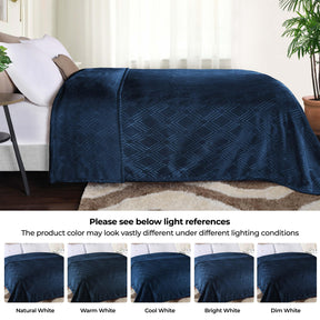 Alaska Diamond Fleece Plush Ultra-Soft Fluffy Blanket