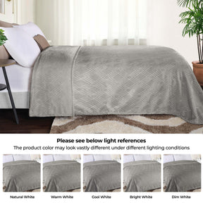 Alaska Diamond Fleece Plush Ultra-Soft Fluffy Blanket