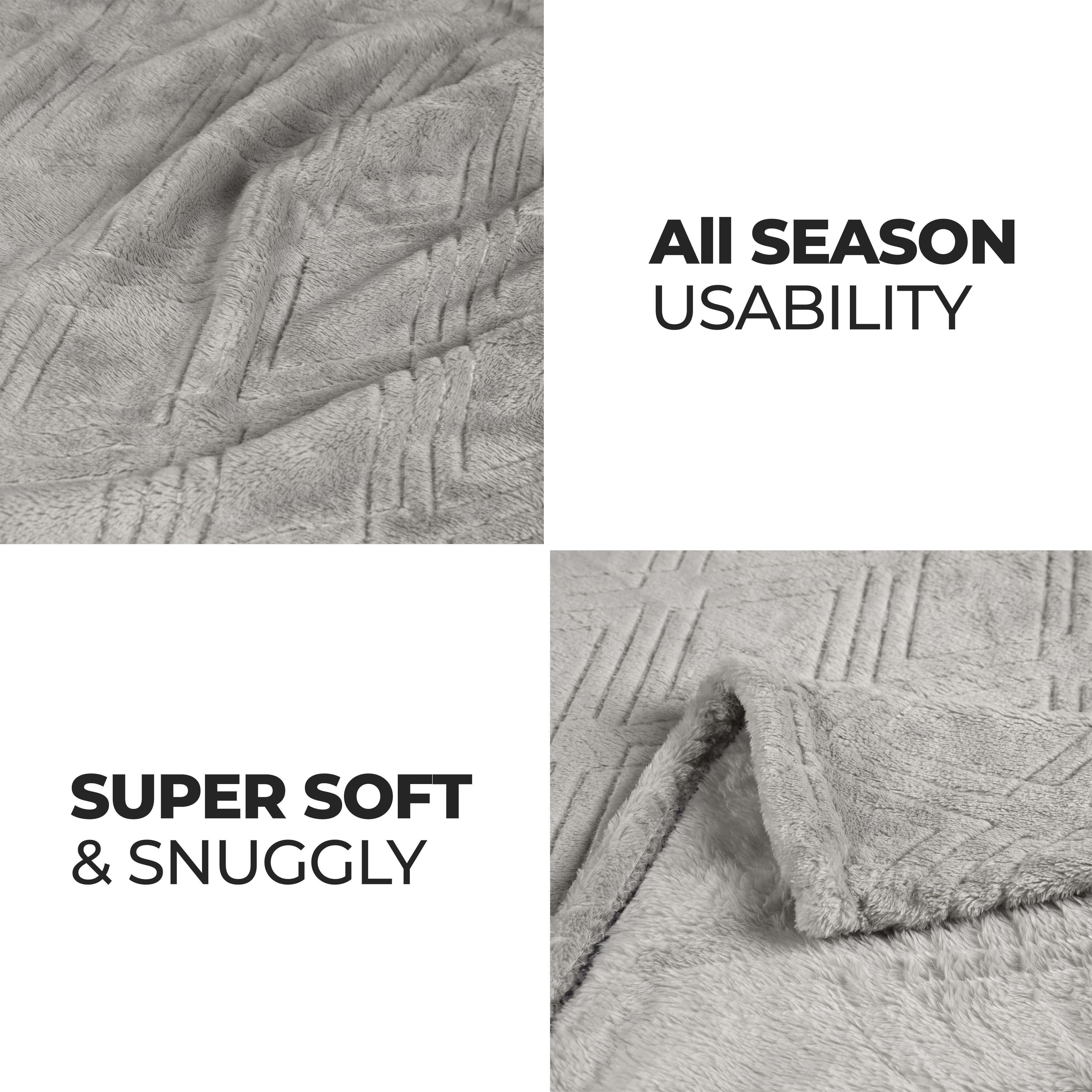 Alaska Diamond Fleece Plush Ultra-Soft Fluffy Blanket
