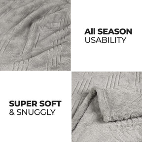 Alaska Diamond Fleece Plush Ultra-Soft Fluffy Blanket