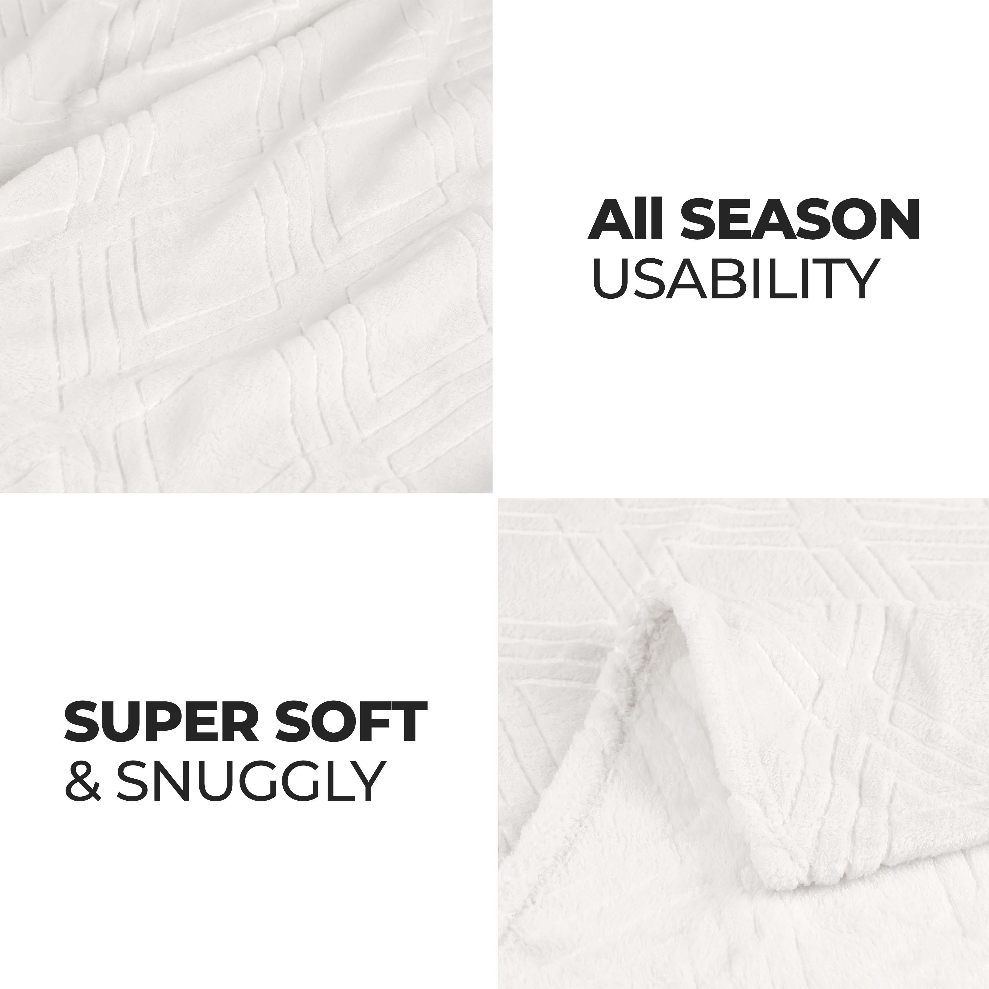 Alaska Diamond Fleece Plush Ultra-Soft Fluffy Blanket