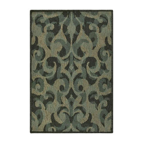 Aldaine Vintage Damask Indoor Outdoor Area Rug