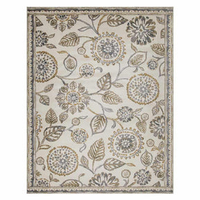 Amaryllis Modern Farmhouse Botanical Floral Vines Indoor Area Rug