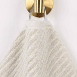 Amelia Cotton Blend Textured Diagonal Ribbed 12 Piece Towel Set