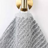 Amelia Cotton Blend Textured Diagonal Ribbed 12 Piece Towel Set