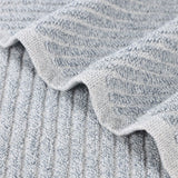Amelia Cotton Blend Textured Diagonal Ribbed 12 Piece Towel Set
