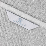 Amelia Cotton Blend Textured Diagonal Ribbed 12 Piece Towel Set