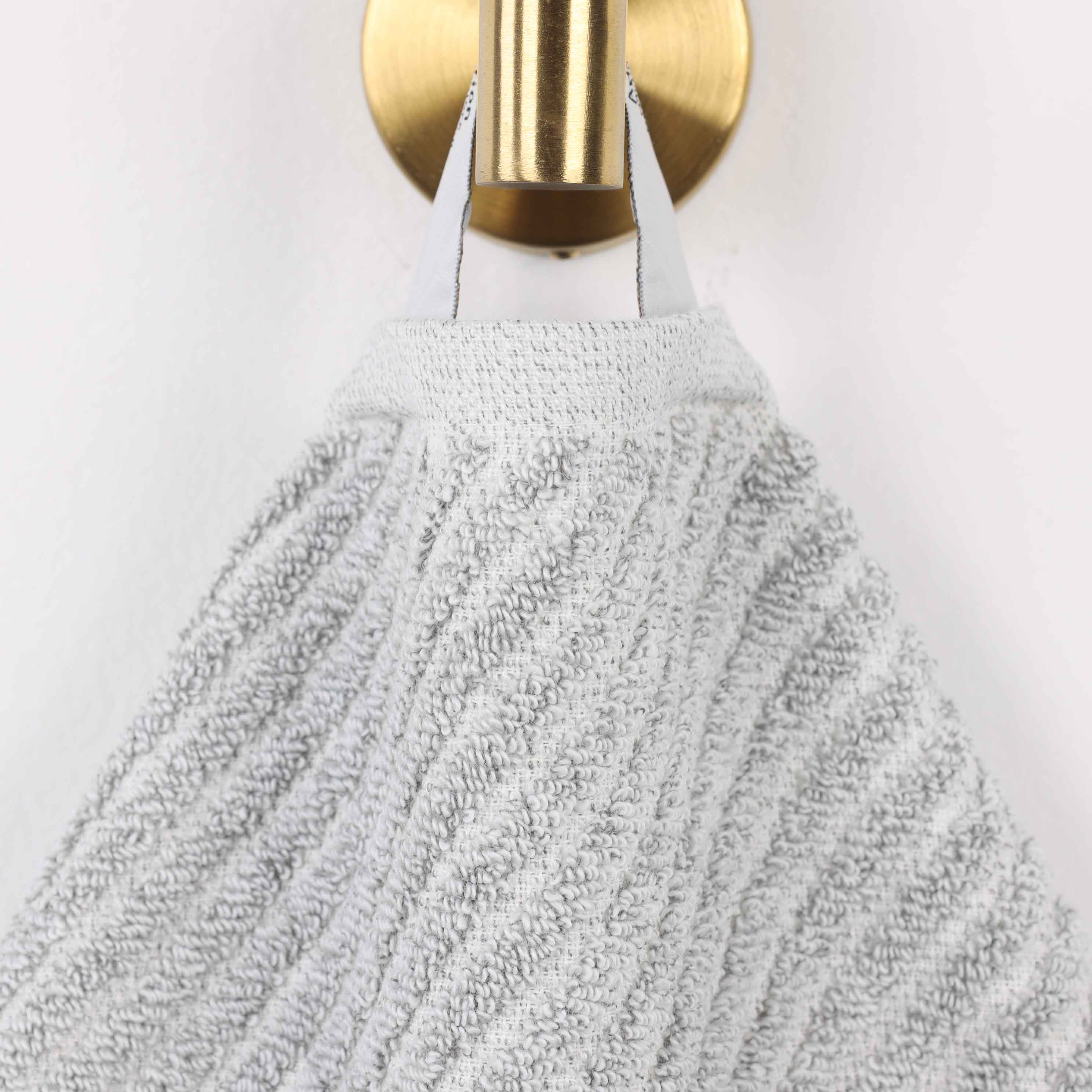 Amelia Cotton Blend Textured Diagonal Ribbed 12 Piece Towel Set