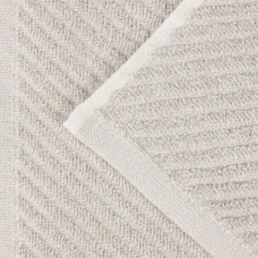 Amelia Cotton Blend Textured Diagonal Ribbed 12 Piece Towel Set