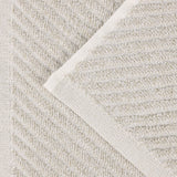 Amelia Cotton Blend Textured Diagonal Ribbed 12 Piece Towel Set
