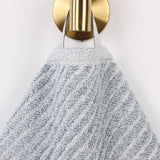 Amelia Cotton Blend Textured Diagonal Ribbed Bath Sheets, Set of 2