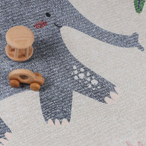 Animal Safari Non-Slip Kids Playroom Indoor Area Rug