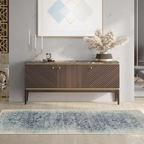 Apollo Distressed Oriental Floral Damask Indoor Area Rug