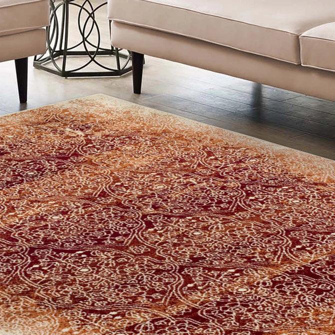 Apollo Distressed Oriental Floral Damask Indoor Area Rug