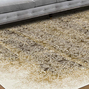 Apollo Distressed Oriental Floral Damask Indoor Area Rug