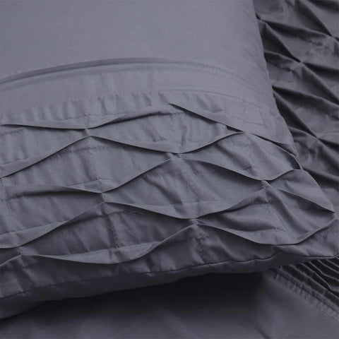 Arabella Pintuck Diamond Comforter Bedding Set