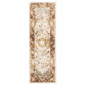 Archibold Vintage Inspired Traditional Medallion Area Rug or Runner