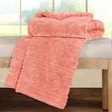 Fleece Blanket – Arctic Boho Knit Jacquard - Plush, Cozy Warmth