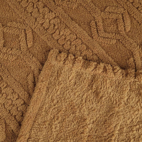 Fleece Blanket – Arctic Boho Knit Jacquard - Plush, Cozy Warmth