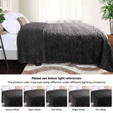 Arctic Boho Knit Jacquard Fleece Plush Medium Weight Fluffy Blanket