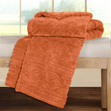 Fleece Blanket – Arctic Boho Knit Jacquard - Plush, Cozy Warmth