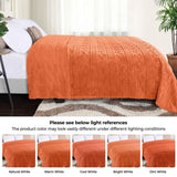 Fleece Blanket – Arctic Boho Knit Jacquard - Plush, Cozy Warmth